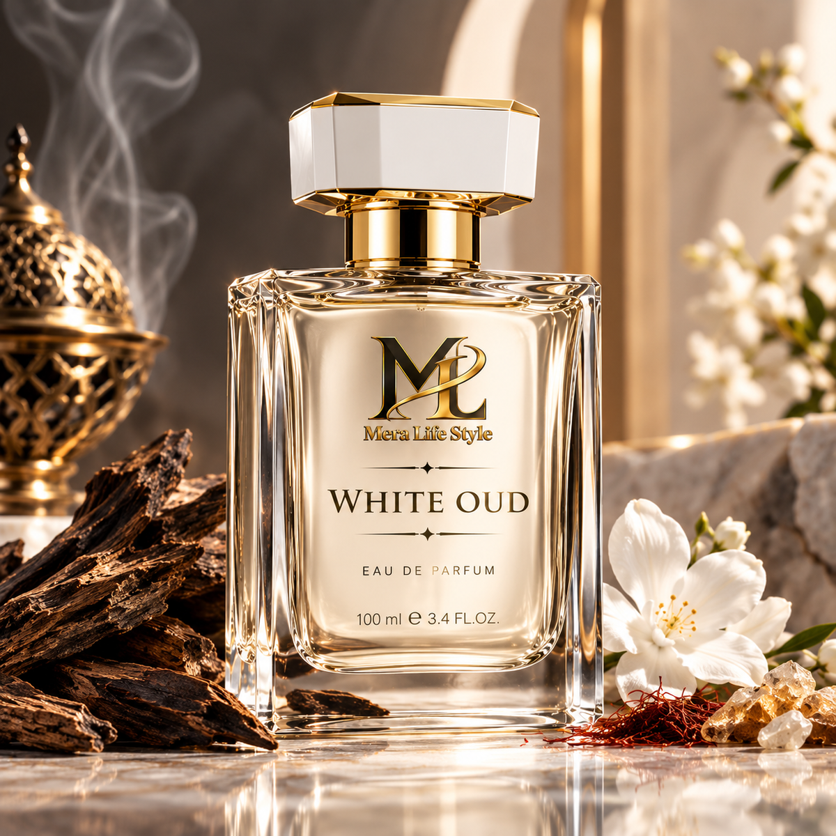 White Oud Eau de Parfum – Premium Long-Lasting Fragrance | 100ml