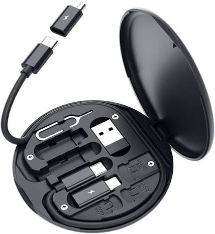 4-in-1 Universal Travel Charging Cable Kit – Multi-Connector Charging Adapter Set