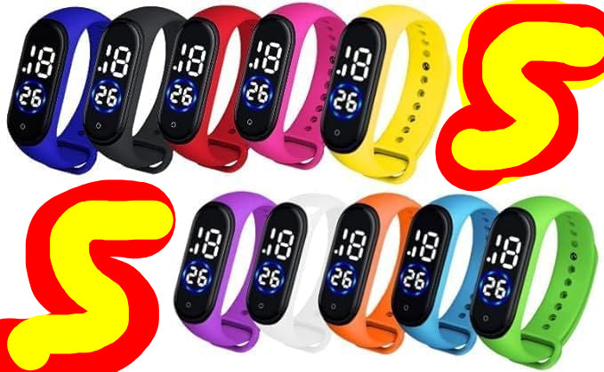 Cute & Stylish Kids Watch for Boys and Girls – Fun Everyday Wristwatch /Colorful Kids Digital LED Watch for Boys & Girls – Stylish Silicone Strap Wristwatch