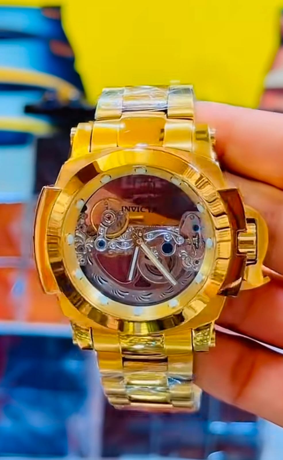 Luxury Gold INVICTA Watch ⌚🔥 | Royal Look & Premium Style 💛