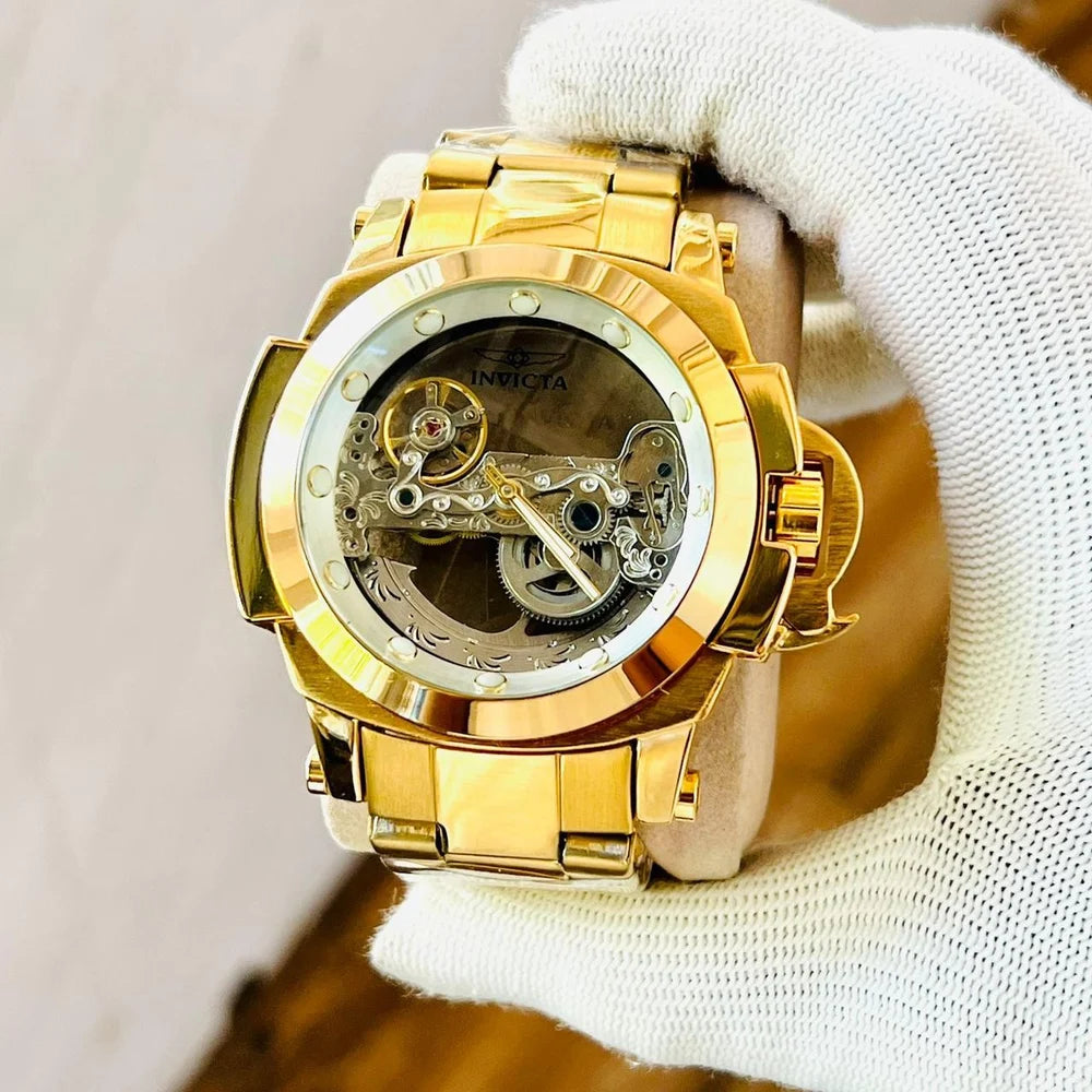 Luxury Gold INVICTA Watch ⌚🔥 | Royal Look & Premium Style 💛
